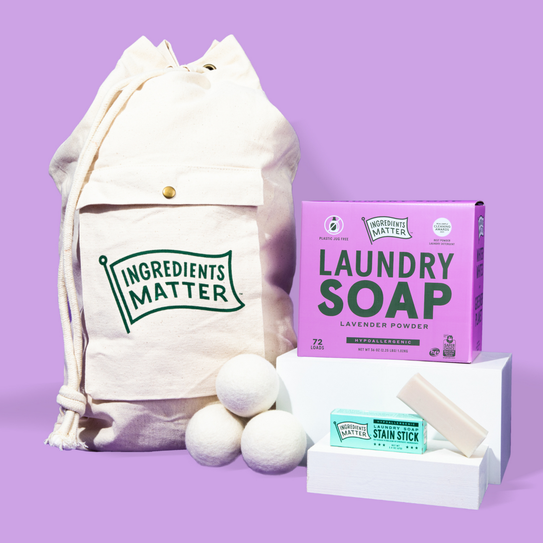 Ingredients Matter College essential laundry bundle