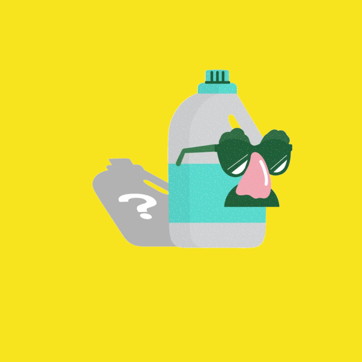 label-less cleanign supplies made with synthetic detergents