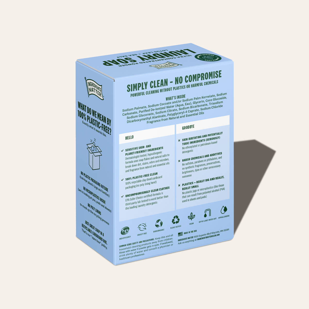 Laundry Soap: Lotus Leaf + Sea Salt (30 Load)