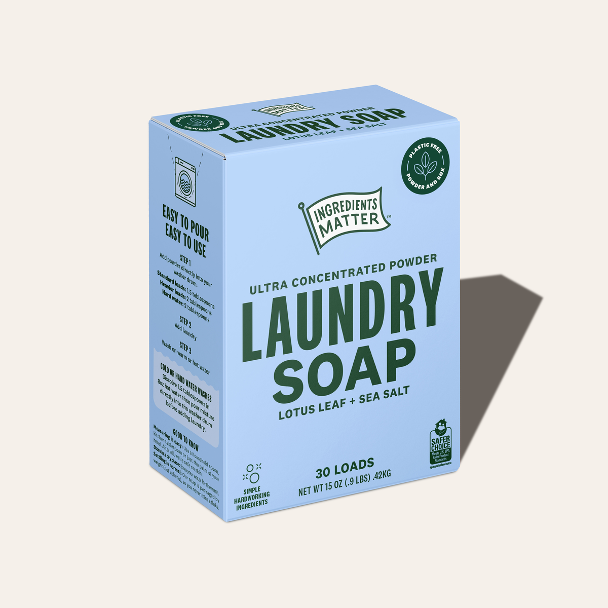 Laundry Soap: Lotus Leaf + Sea Salt (30 Load)