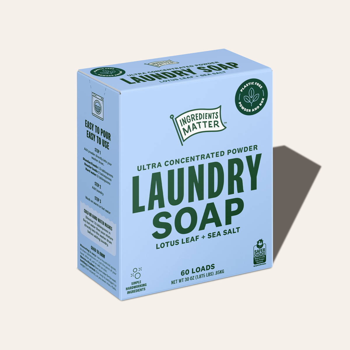 Laundry Soap: Lotus Leaf + Sea Salt (60 Load)