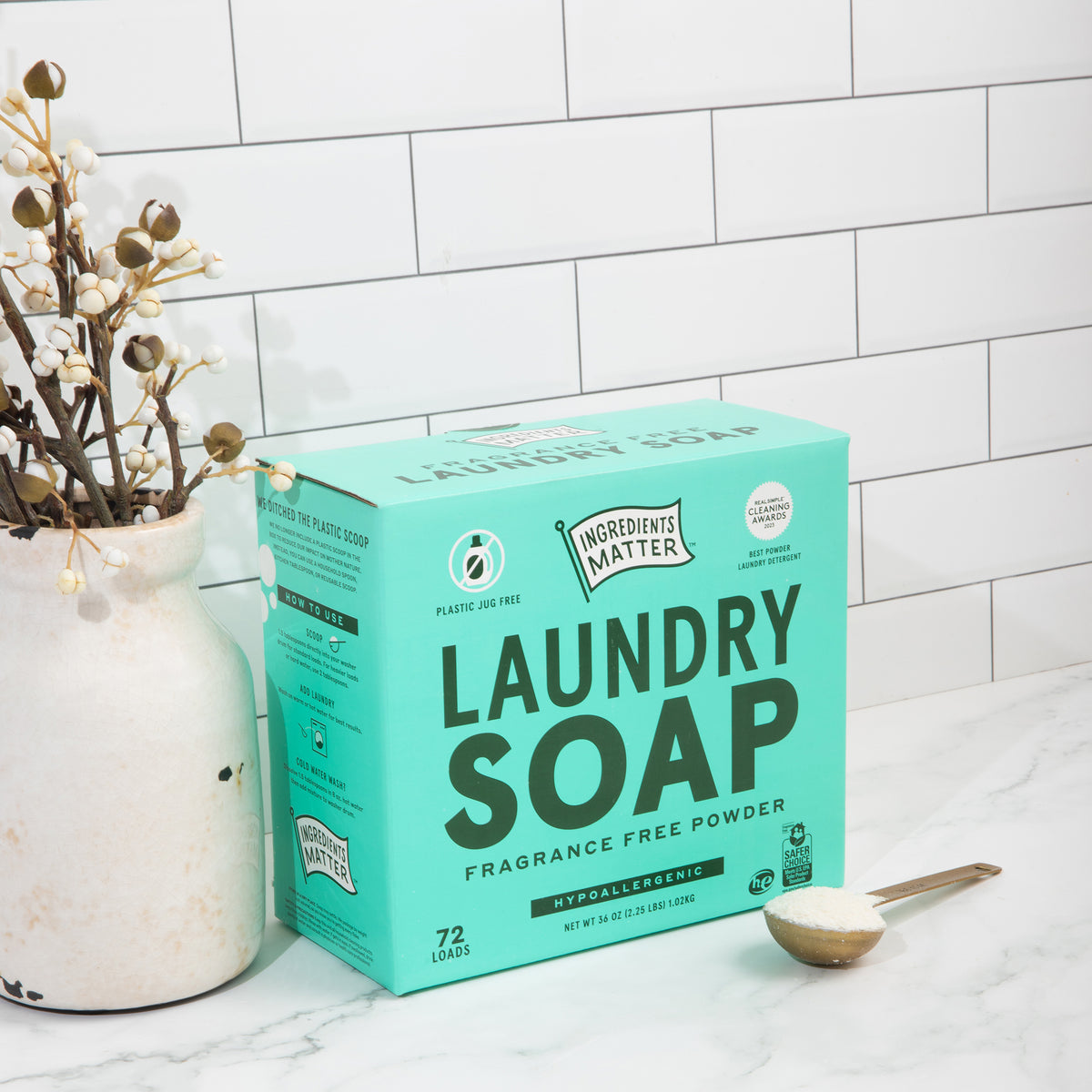 Laundry Soap Powder, Fragrance Free