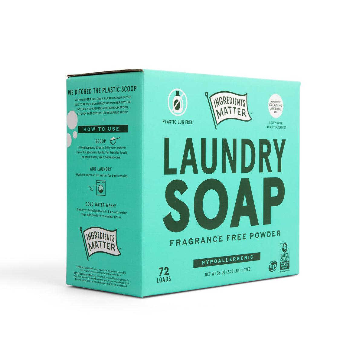 Laundry Soap Powder, Fragrance Free