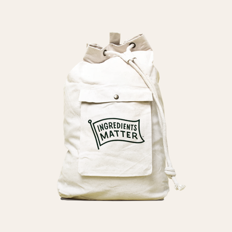 Ingredients Matter Canvas Laundry Bag
