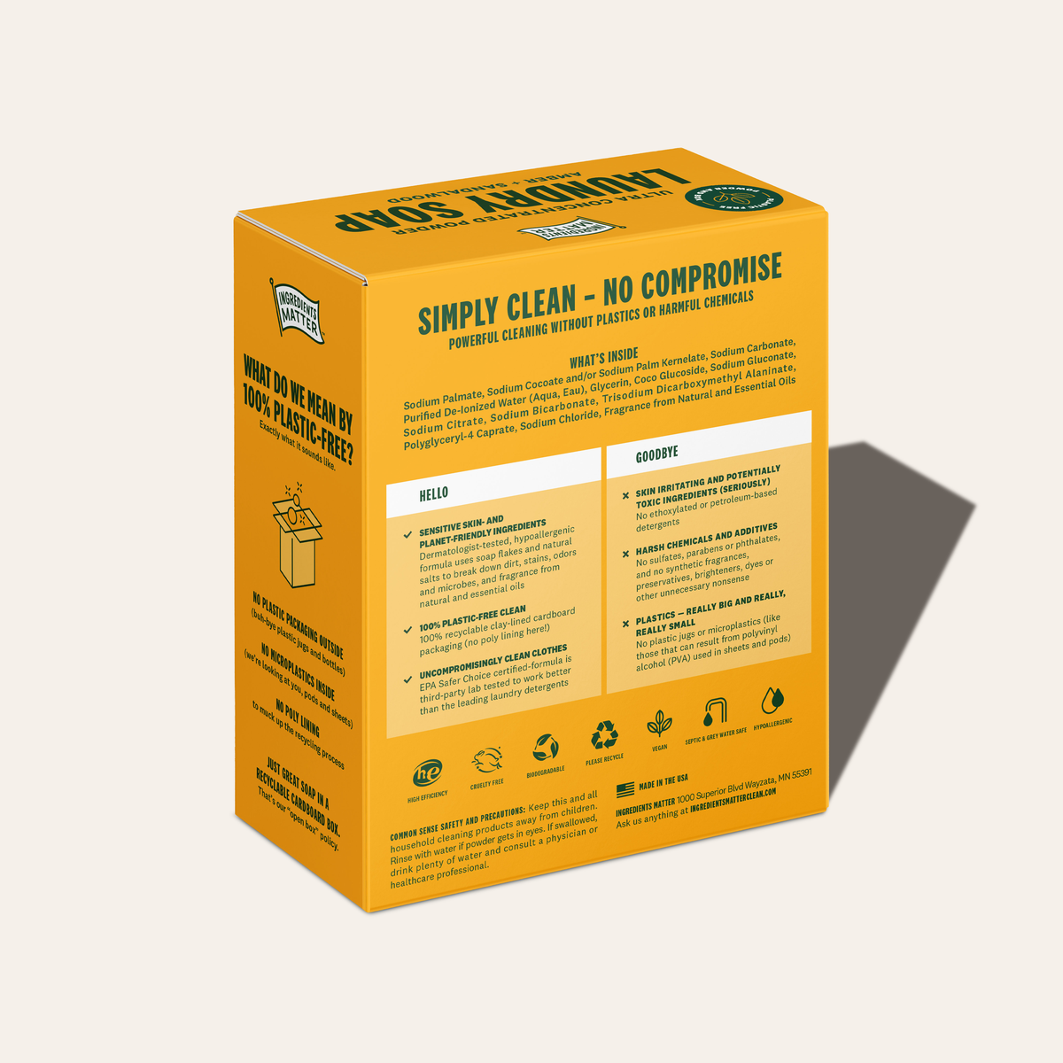 Laundry Soap: Amber + Sandalwood (60 Load)