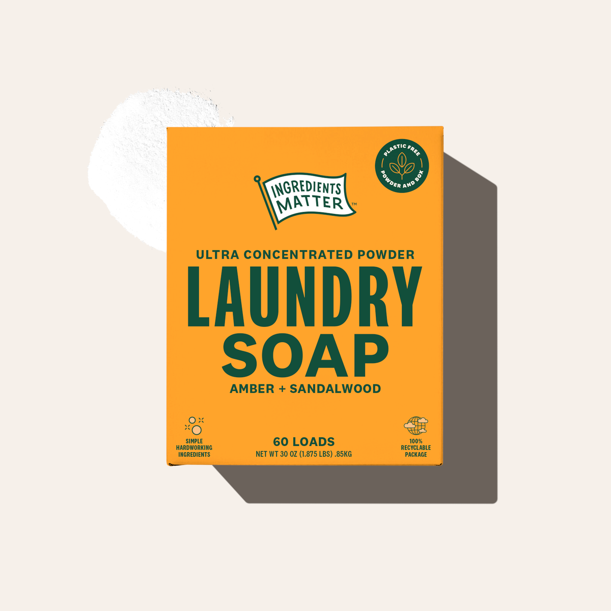Laundry Soap: Amber + Sandalwood (60 Load)