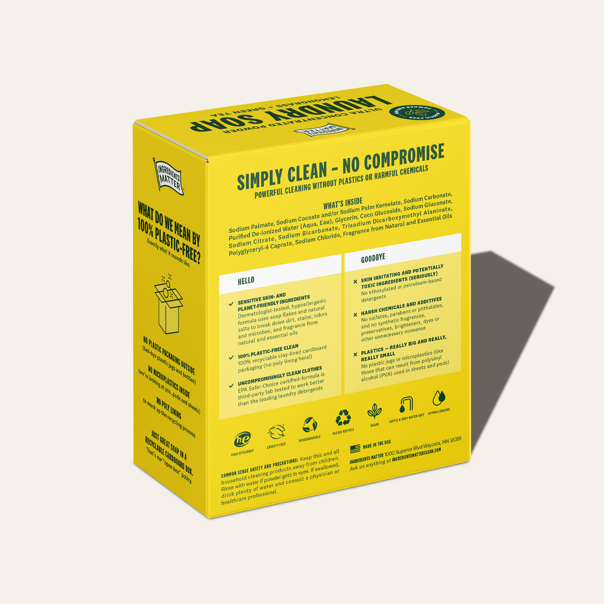 Laundry Soap: Lemongrass + Green Tea (60 Load)